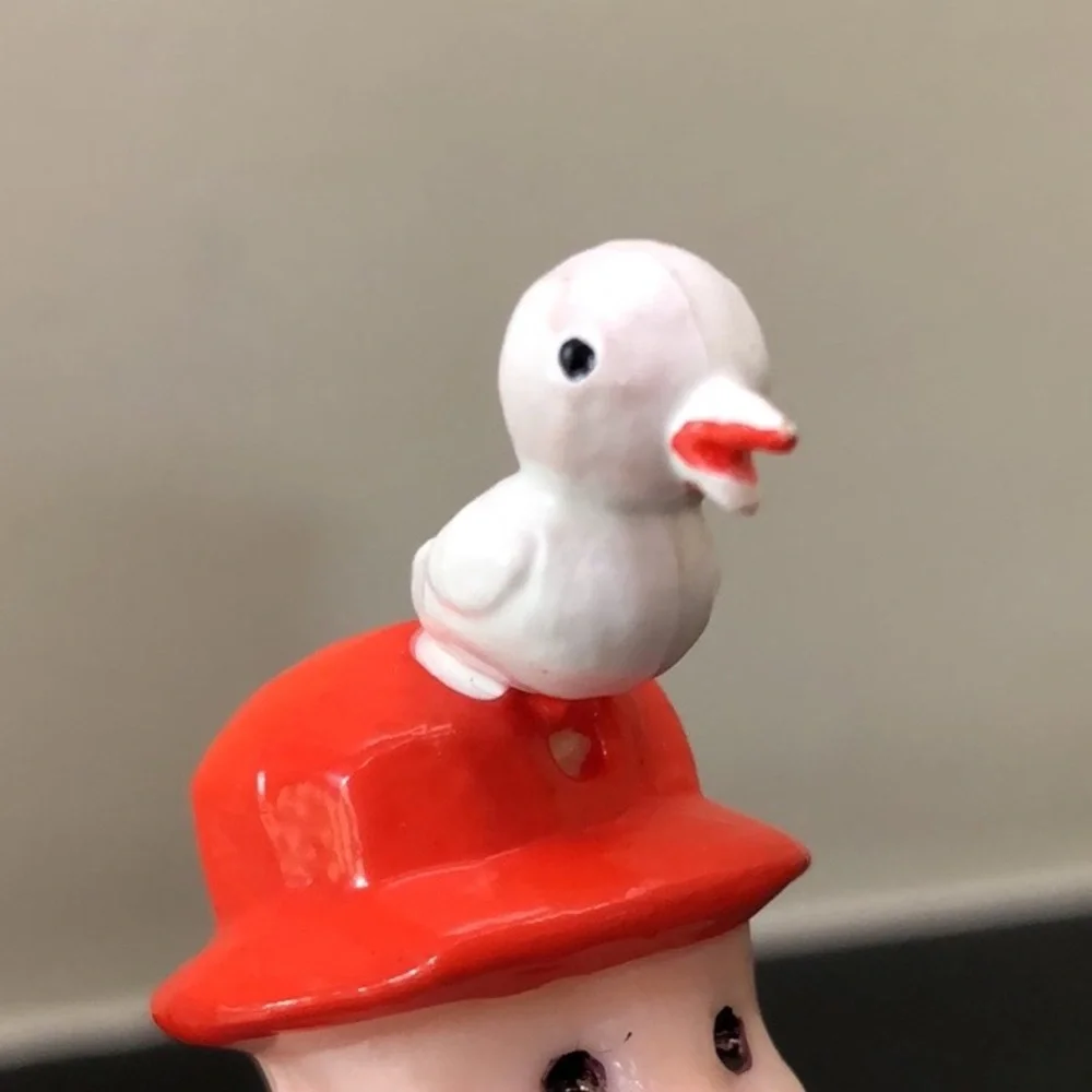 WILTON Bewildered Duck Hunter Figurine with Rifle/ Cake Topper Vintage- 1970s